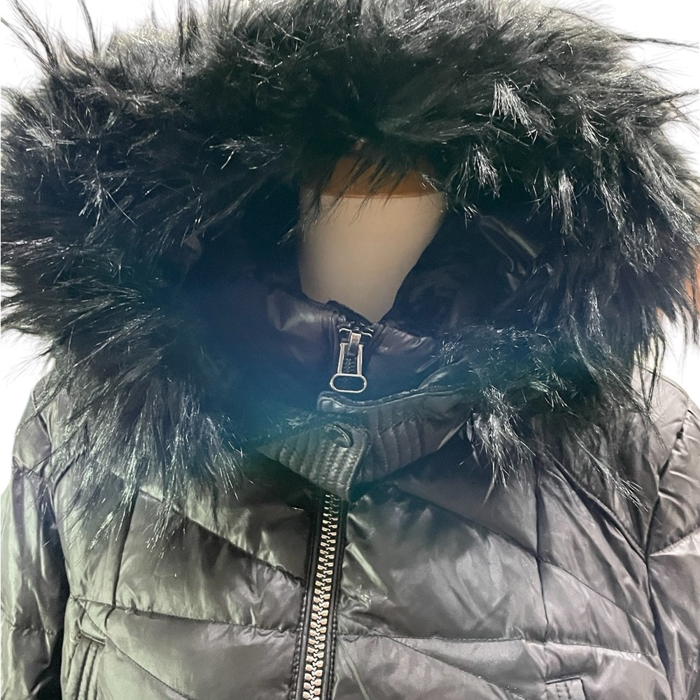 Marc New York 164854 Women's Shirley Faux Fur Trim Hood Parka Black Sz.Large - Picture 4 of 15